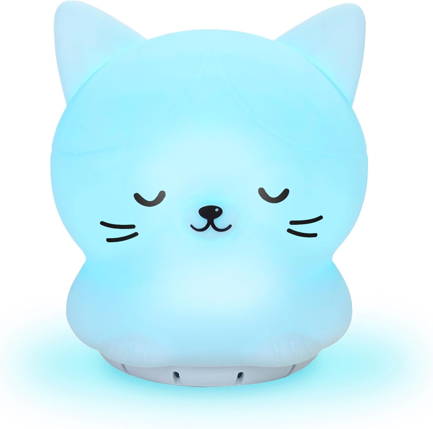 Rainlax Breathing Kitty glowing softly in blue light